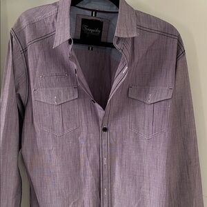 Purple Button-Up Tranquilize Shirt
